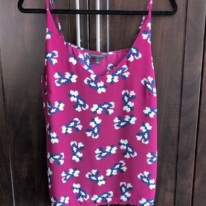 Banana Republic Pink Floral Spaghetti Strap Cami
